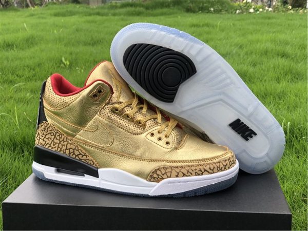 2020 Air Jordan 3 JTH Gold Oscars AJ3-933512