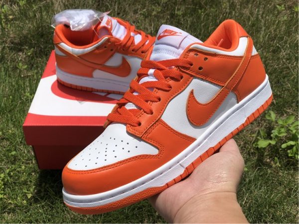 2020 Nike Dunk Low Syracuse White Orange Blaze CU1726-101-1