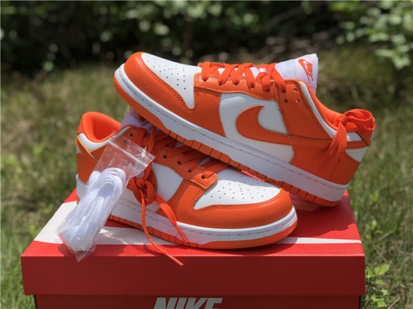 2020 Nike Dunk Low Syracuse White Orange Blaze CU1726-101-6