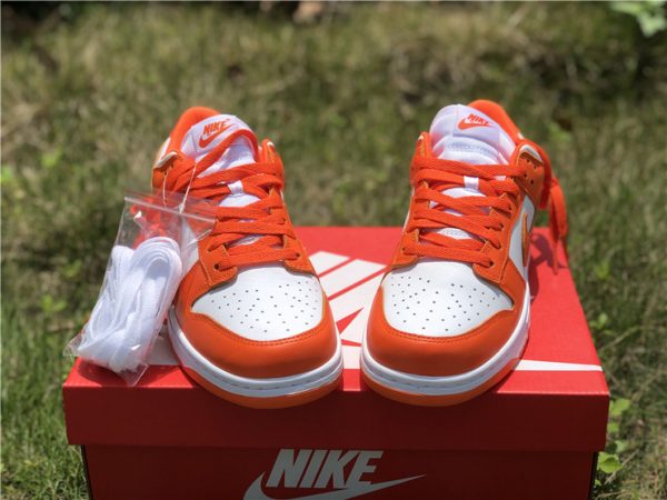 2020 Nike Dunk Low Syracuse White Orange Blaze CU1726-101-5