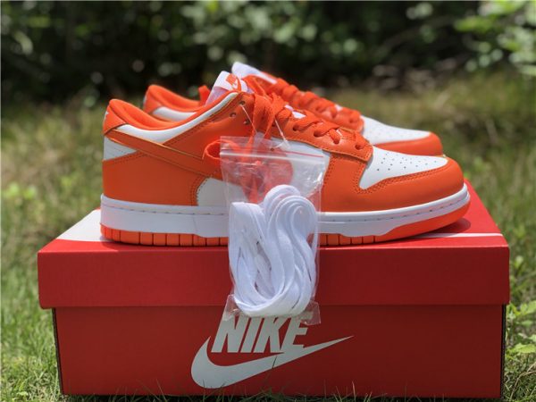 2020 Nike Dunk Low Syracuse White Orange Blaze CU1726-101-4