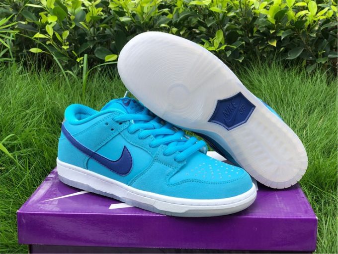 2021 Latest Nike SB Dunk Low Blue Fury BQ6817-400