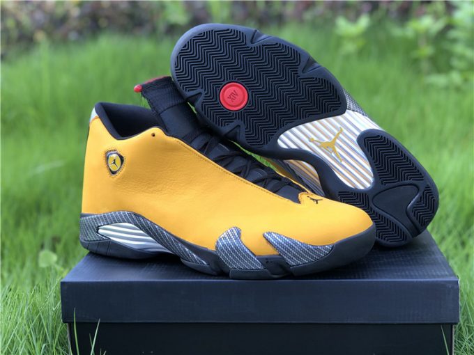 Air Jordan 14 Retro Reverse Ferrari University Gold BQ3685-706