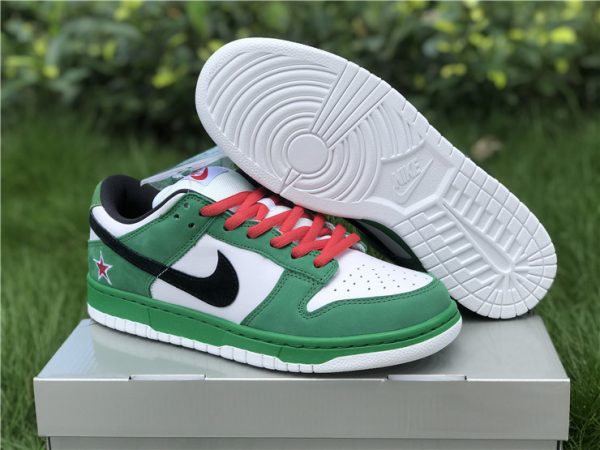 Men and Womens Nike SB Dunk Low Pro Heineken 304292-302