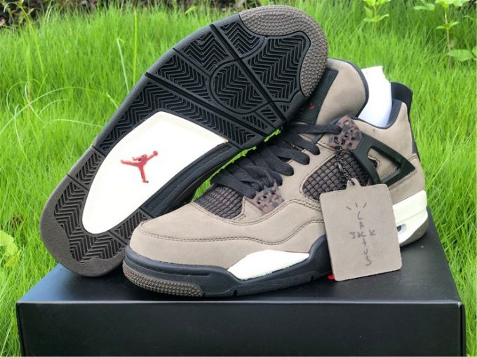 Travis Scott x Air Jordan 4 Cactus Jack Olive For Men