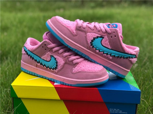 Grateful Dead Nike Dunks SB Low Digital Pink/Aqua Blue Cheap Sale CJ5378-600