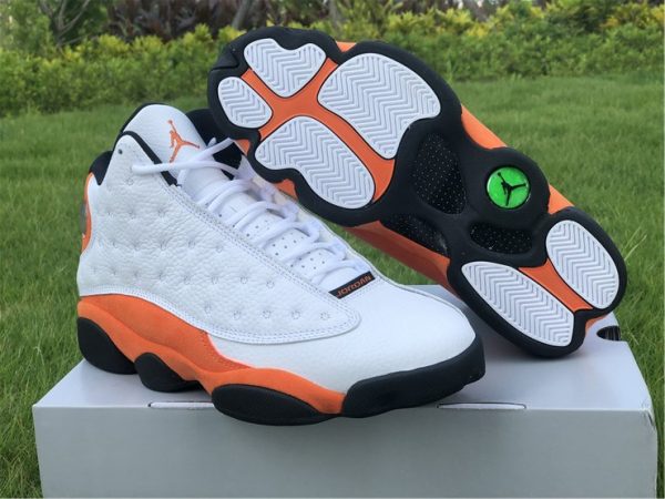 2021 Mens Air Jordan 13 Retro Starfish White Black For Sale 414571-108