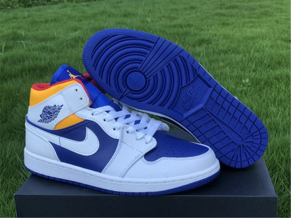 Buy Air Jordan 1 Mid Royal Blue Laser Orange Online 554724-131