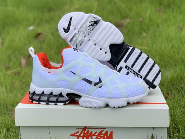 Stussy x Nike Air Zoom Spiridon Kukini White/Black Red To Buy CJ9918-100