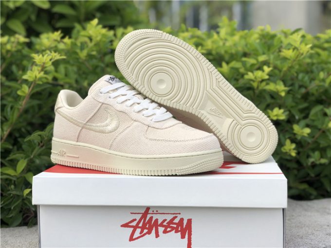 Stussy x Nike Air Force 1 Low Beige To Buy 2021