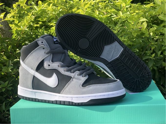 Fashion Nike SB Dunk High Dark Grey Black-White 854851-010