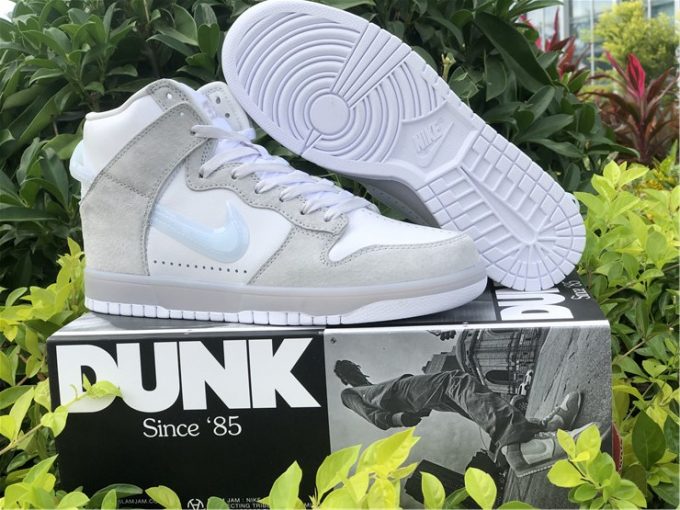 Slam Jam x Nike Dunk High White/Clear-Pure Platinum New Shoes DA1639-100