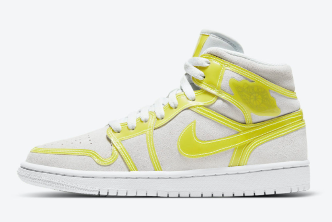 2021 Grade School Air Jordan 1 Mid LX Opti Yellow DA5552-107