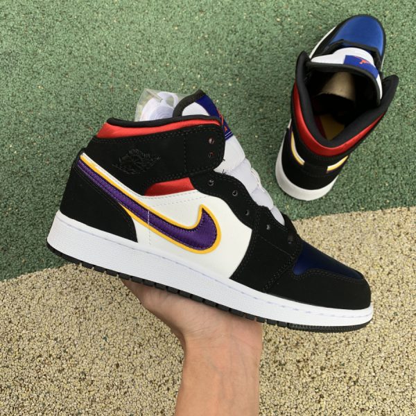 Cheap Air Jordan 1 Mid Laker Top 3 Hot Sale BQ6931-005