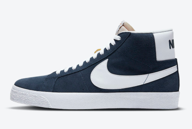 Men and Womens Nike SB Blazer Mid Baltic Blue 864349-401