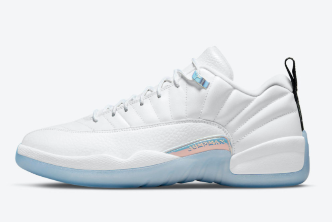 2021 Latest Air Jordan 12 Retro Low Easter White-Multi-Color DB0733-190