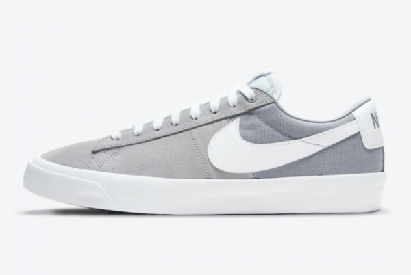 2021 New Nike SB Blazer Low GT Wolf Grey Sneaker DC7695-001