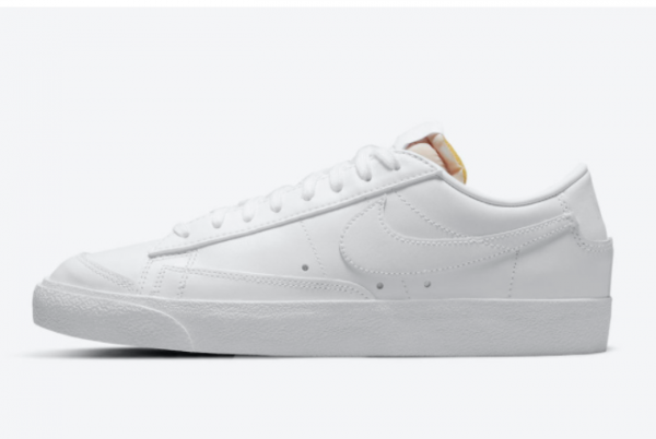 2021 Nike Blazer Low Triple White Leather Shoes DC4769-101