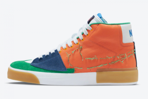 2021 Nike SB Blazer Mid Edge Multi-Color Online Sale DA2189-800