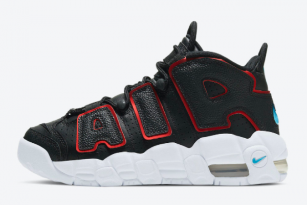 Cheap Nike Air More Uptempo GS Black White-University Red DJ4610-001