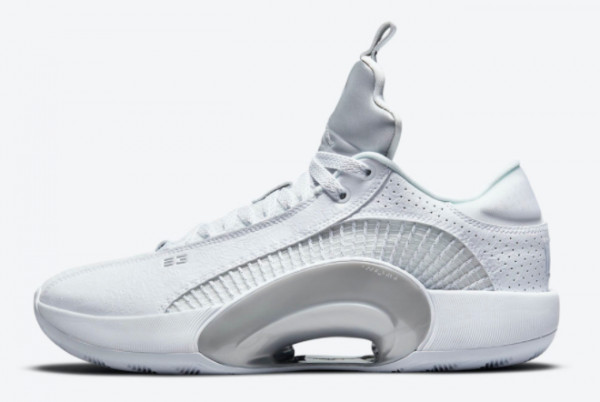 New Release Air Jordan 35 Low White Metallic CW2459-100