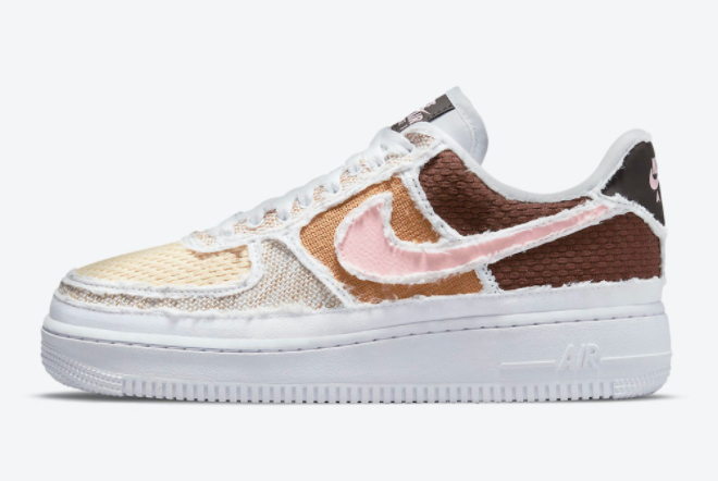 Nike Air Force 1 Low Reveal Tear-Away Fauna Brown Arctic Punch Sale DJ9941-244