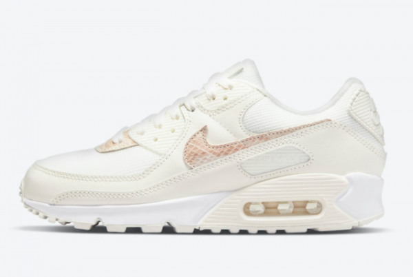 Womens Nike Air Max 90 Custom Beige Snake DH4115-101