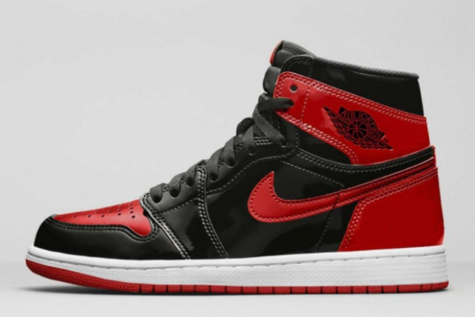 2021 Air Jordan 1 High OG Bred Patent Sale Online 555088-063