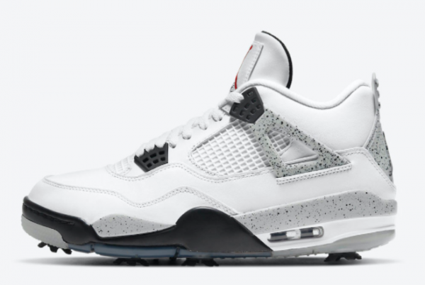 2021 Air Jordan 4s Golf White Cement in Mens Sizing CU9981-100