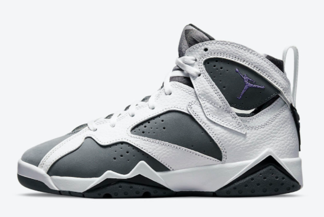 2021 Air Jordan 7 Flint White Purple Cheap Price CU9307-100