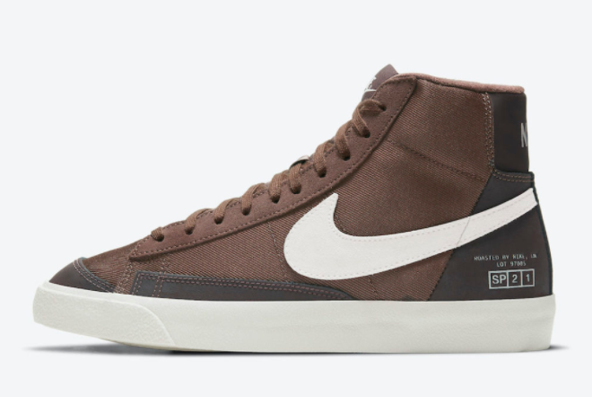 2021 Latest Nike Blazer Mid '77 Coffee Shoes DD5332-244