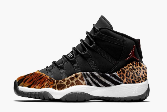 2021 New Air Jordan 11 Animal For Girls