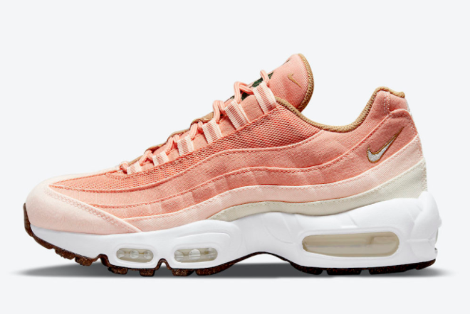 2021 New Nike Air Max 95 Cork Pink Sneakers CZ2275-800