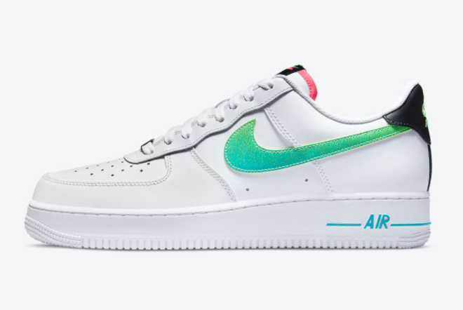 2021 Nike Air Force 1 Low White/Bright Crimson/Laser Blue/Black DJ5148-100