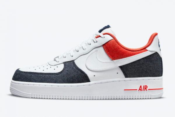 2021 Releases Nike Air Force 1 Low USA Denim DJ5174-100