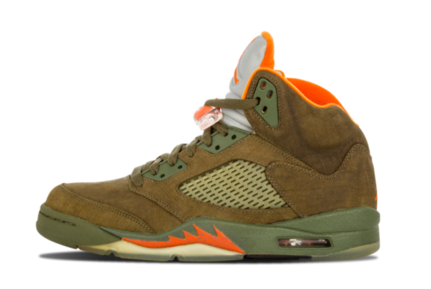 Air Jordan 5 Retro LS Olive Outlet Online 314259-381