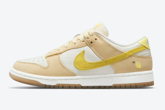 Cheap Womens Nike Dunk Low Lemon Drop DJ6902-700