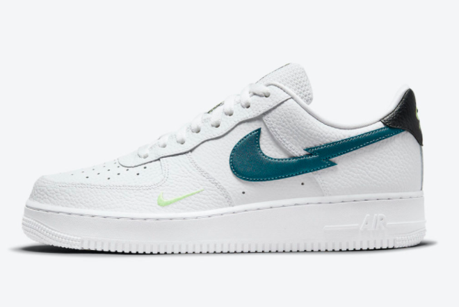 Grade School Nike Air Force 1 Low White Aquamarine DJ6894-100