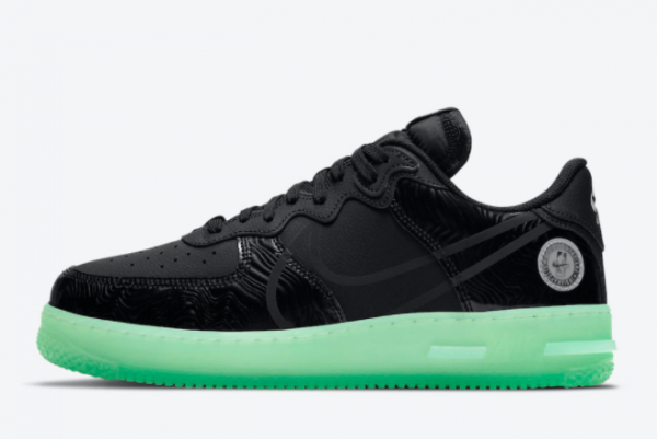 Grade School Nike Air Force 1 React All-Star Black Green CV2218-001