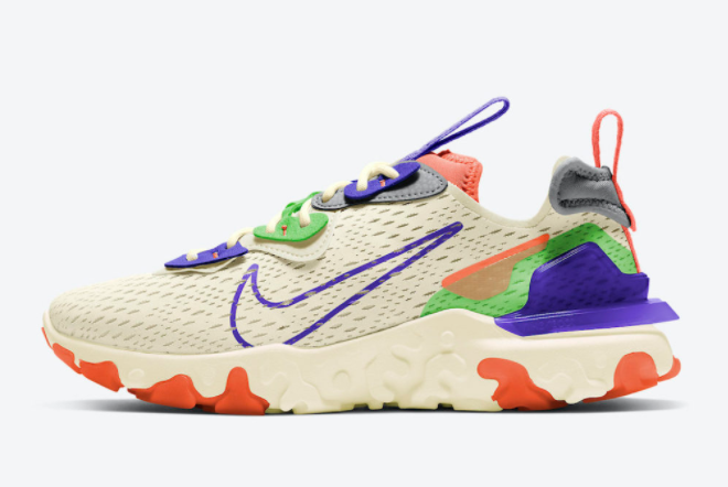 Nike React Vision Beige Green Orange Online Sale CI7523-104