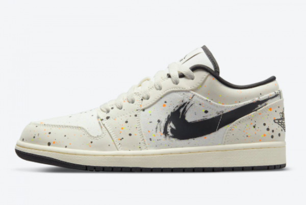 2021 Air Jordan 1 Low Paint Splatter New Released DM3528-100