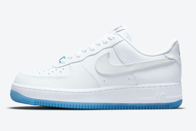 2021 Cheap Nike Air Force 1 Low UV White University Blue DA8301-101