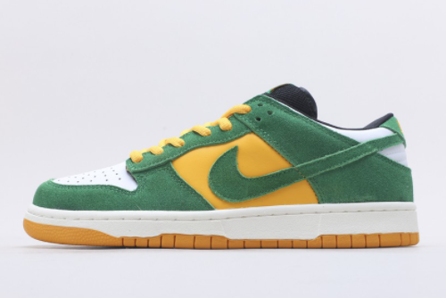 2021 Nike SB Dunk Green Yellow White New Sale 804292-132