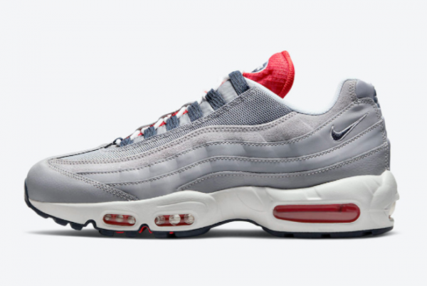 2021 Release Nike Air Max 95 Grey Navy Crimson DB0250-001