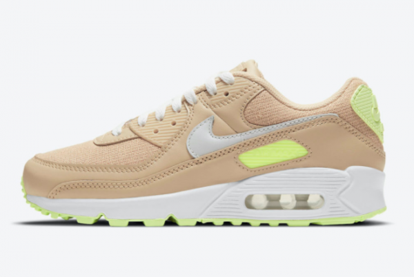 2021 Women’s Nike Air Max 90 Sesame Sport Shoes DD9677-200