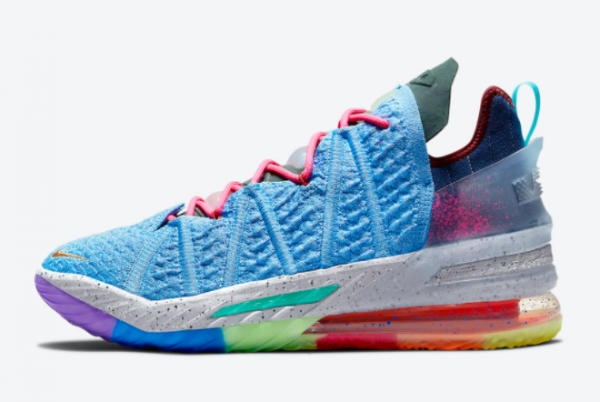 Buy Nike LeBron 18 What The University Blue Multi-Color DM2813-400