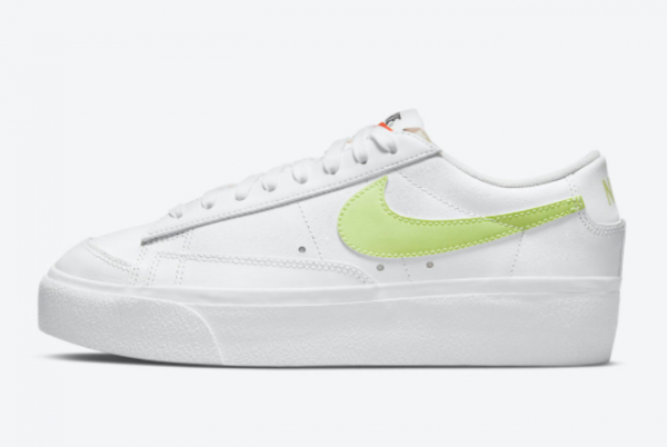 Cheap Womens Nike Blazer Low Platform Lemon Twist DJ0292-102