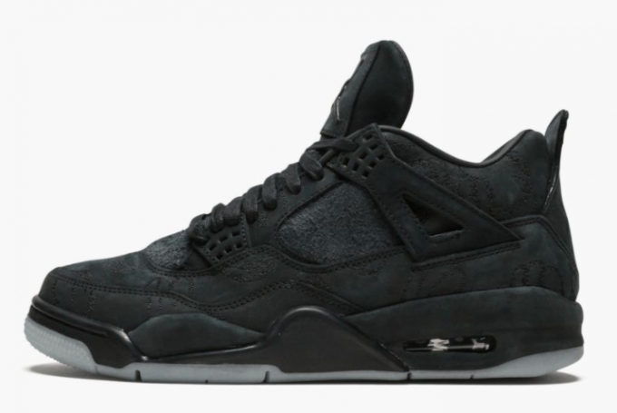 KAWS x Air Jordan 4 Retro Black Shoes To Buy 930155-001