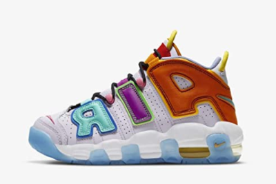 Nike Air More Uptempo “Mix-n-Match” Barely Grape/Opti Yellow/Vivid Purple/Orange Peel DH0624-500