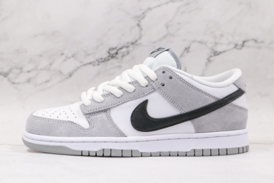 Nike SB Zoom Dunk Low Pro White Grey Black Sale For Men 854866-012